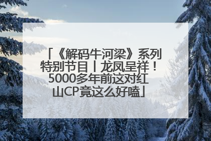 《解码牛河梁》系列特别节目丨龙凤呈祥！5000多年前这对红山CP竟这么好嗑
