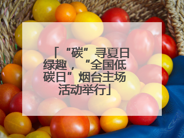 “碳”寻夏日绿趣，“全国低碳日”烟台主场活动举行