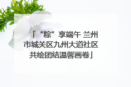 “粽”享端午 兰州市城关区九州大道社区共绘团结温馨画卷