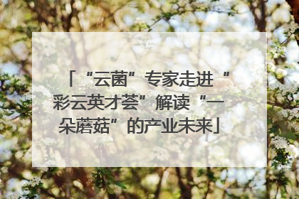 “云菌”专家走进“彩云英才荟”解读“一朵蘑菇”的产业未来