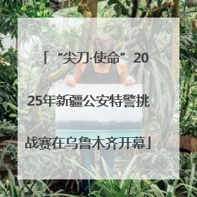“尖刀·使命”2025年新疆公安特警挑战赛在乌鲁木齐开幕