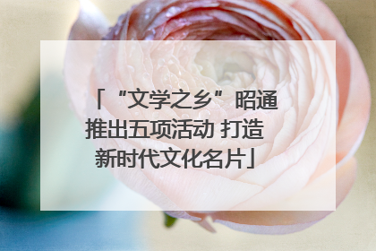 “文学之乡”昭通推出五项活动 打造新时代文化名片
