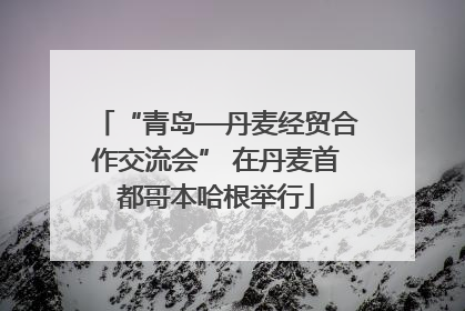 “青岛—丹麦经贸合作交流会” 在丹麦首都哥本哈根举行