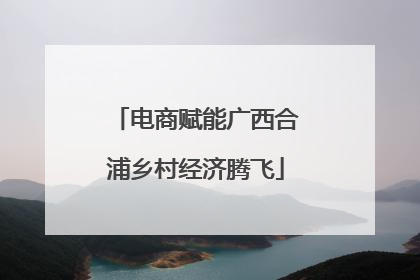电商赋能广西合浦乡村经济腾飞