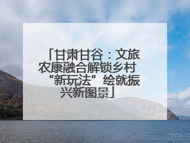 甘肃甘谷：文旅农康融合解锁乡村“新玩法”绘就振兴新图景