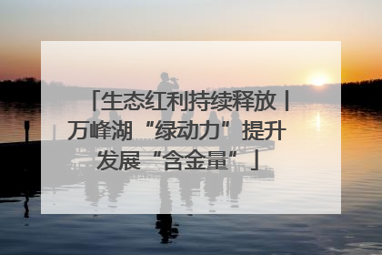生态红利持续释放丨万峰湖“绿动力”提升发展“含金量”