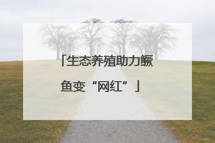 生态养殖助力鳜鱼变“网红”