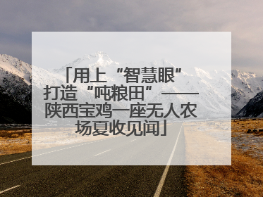 用上“智慧眼” 打造“吨粮田”——陕西宝鸡一座无人农场夏收见闻