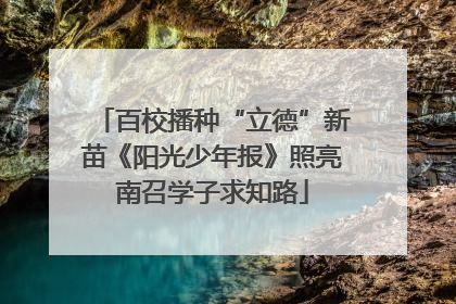 百校播种“立德”新苗《阳光少年报》照亮南召学子求知路
