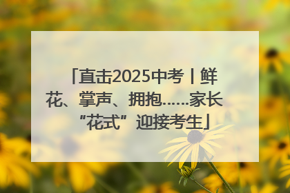 直击2025中考丨鲜花、掌声、拥抱……家长“花式”迎接考生