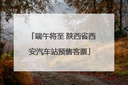 端午将至 陕西省西安汽车站预售客票