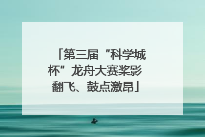 第三届“科学城杯”龙舟大赛桨影翻飞、鼓点激昂