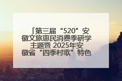 第三届“520”安徽文旅惠民消费季研学主题暨 2025年安徽省“四季村歌”特色展演燃动池州