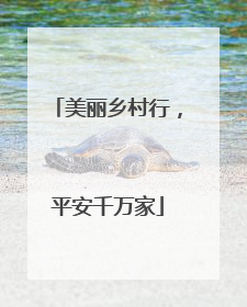 美丽乡村行，平安千万家