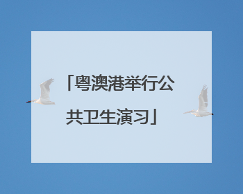 粤澳港举行公共卫生演习