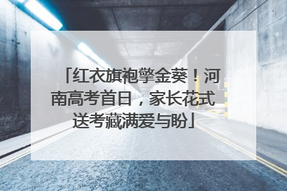 红衣旗袍擎金葵！河南高考首日，家长花式送考藏满爱与盼