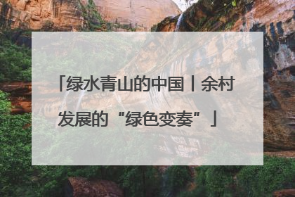 绿水青山的中国丨余村发展的“绿色变奏”