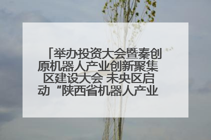 举办投资大会暨秦创原机器人产业创新聚集区建设大会 未央区启动“陕西省机器人产业聚集区”建设