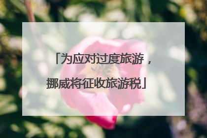 为应对过度旅游，挪威将征收旅游税