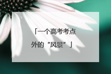 一个高考考点外的“风景”