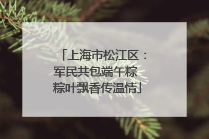 上海市松江区：军民共包端午粽 粽叶飘香传温情