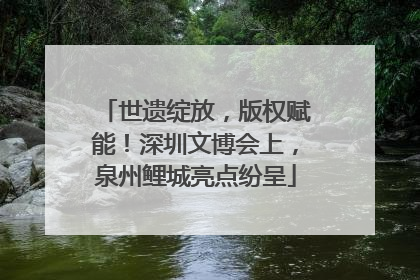 世遗绽放，版权赋能！深圳文博会上，泉州鲤城亮点纷呈