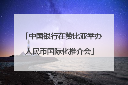 中国银行在赞比亚举办人民币国际化推介会