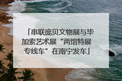 串联庞贝文物展与毕加索艺术展“两馆特展专线车”在南宁发车