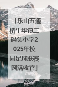 乐山五通桥牛华镇二码头小学2025年校园足球联赛圆满收官