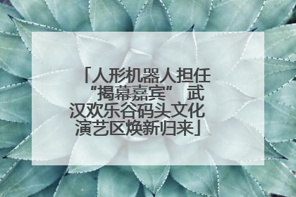 人形机器人担任“揭幕嘉宾” 武汉欢乐谷码头文化演艺区焕新归来