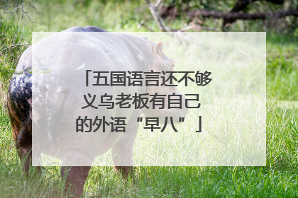 五国语言还不够 义乌老板有自己的外语“早八”