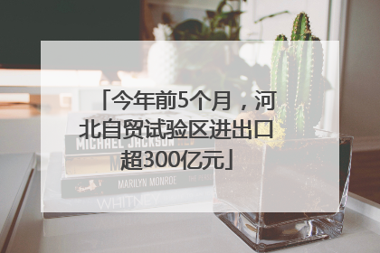 今年前5个月，河北自贸试验区进出口超300亿元