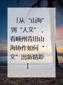 从“山海”到“人文”，看嵊州青田山海协作如何“文”出新精彩