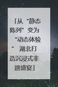 从“静态陈列”变为“动态体验” 湖北打造沉浸式非遗盛宴