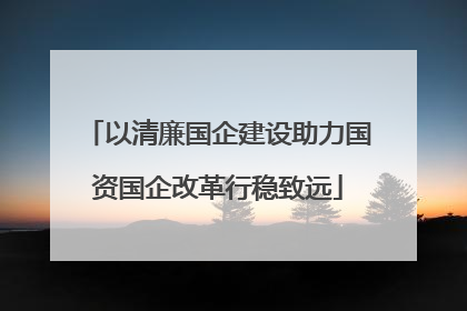 以清廉国企建设助力国资国企改革行稳致远