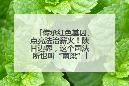 传承红色基因、点亮法治薪火！陕甘边界，这个司法所也叫“南梁”