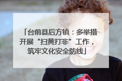 台前县后方镇：多举措开展“扫黄打非”工作，筑牢文化安全防线