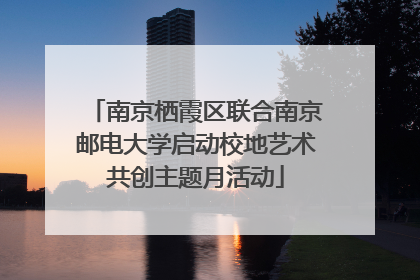 南京栖霞区联合南京邮电大学启动校地艺术共创主题月活动