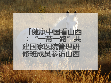 健康中国看山西：“一带一路”共建国家医院管理研修班成员参访山西省人民医院