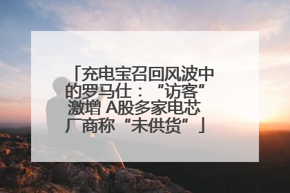 充电宝召回风波中的罗马仕：“访客”激增 A股多家电芯厂商称“未供货”