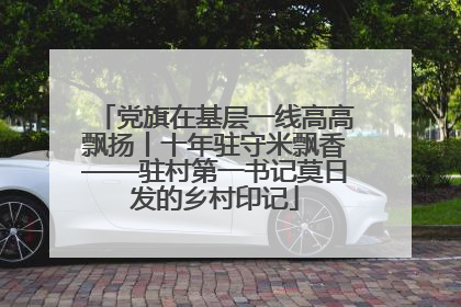党旗在基层一线高高飘扬丨十年驻守米飘香——驻村第一书记莫日发的乡村印记