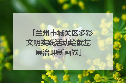 兰州市城关区多彩文明实践活动绘就基层治理新画卷