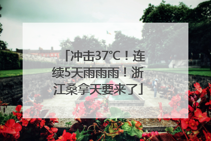 冲击37℃！连续5天雨雨雨！浙江桑拿天要来了