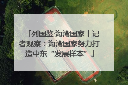 列国鉴·海湾国家丨记者观察：海湾国家努力打造中东“发展样本”