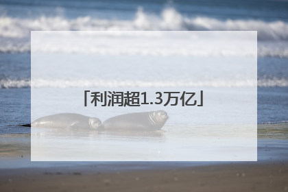 利润超1.3万亿