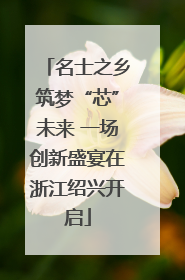 名士之乡筑梦“芯”未来 一场创新盛宴在浙江绍兴开启