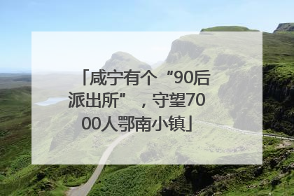 咸宁有个“90后派出所”，守望7000人鄂南小镇