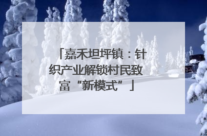 嘉禾坦坪镇：针织产业解锁村民致富“新模式”