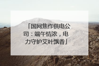 国网焦作供电公司：端午情浓，电力守护艾叶飘香