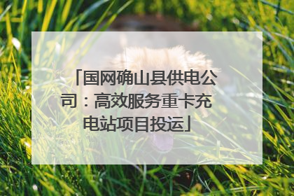 国网确山县供电公司：高效服务重卡充电站项目投运